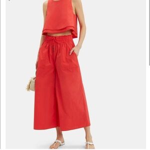 Apiece apart red cotton poplin set